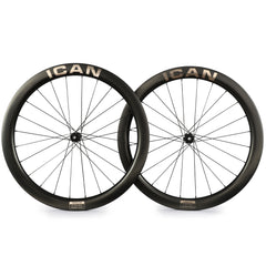 ICAN road bike disc wheelset AERO 52 disc with 21mm inner width