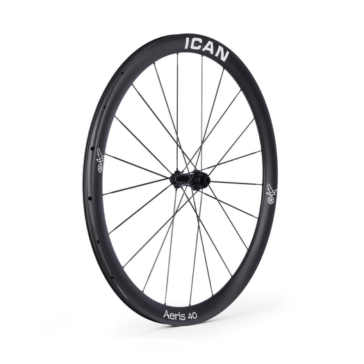 ICAN Aeris 40 disc carbone spoke wheelset 45T ratchet