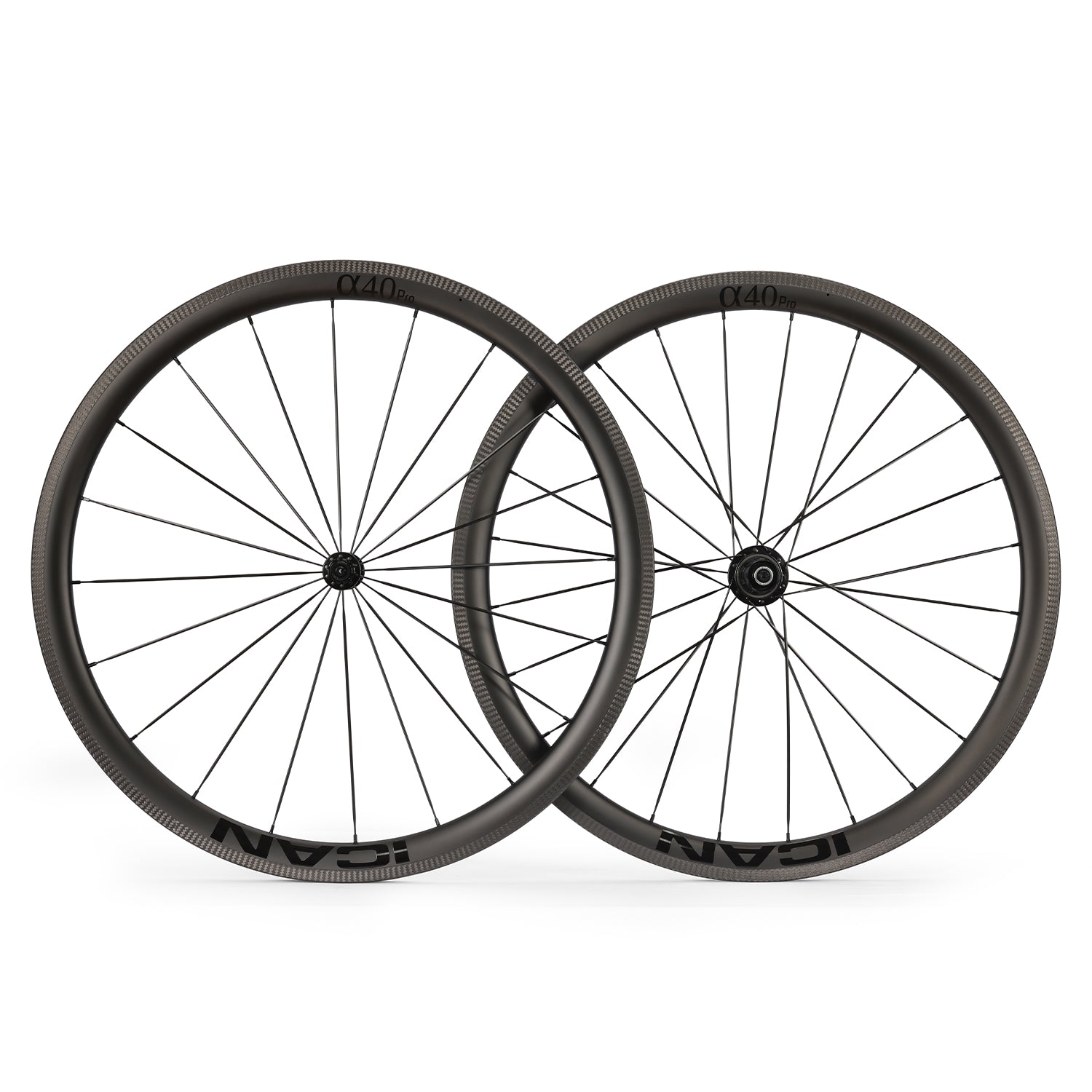 ICAN Alpha 40 pro rim brake carbon wheels R11 hub