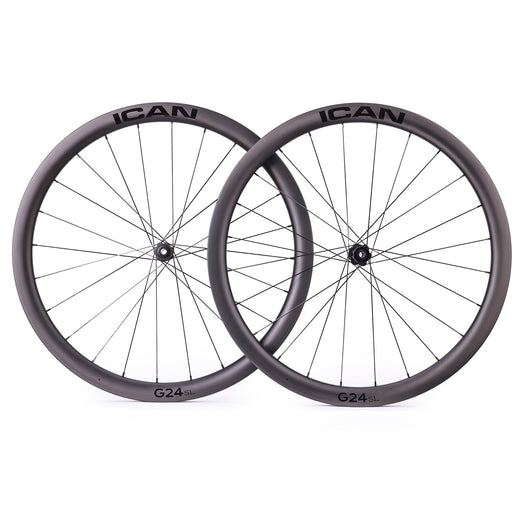 ICAN hooked gravel wheels 70C G24 SL with DT Swiss hubs