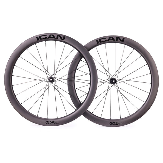 ICAN 700C G25 SL gravel wheels with DT Swiss hubs