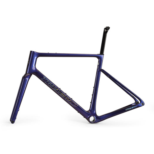 ICAN Graro UCI gravel bike frame without bolts 0mm offset seat post Chameleon W2311