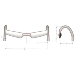 Internal Routing Road Bike Handlebar HBA9