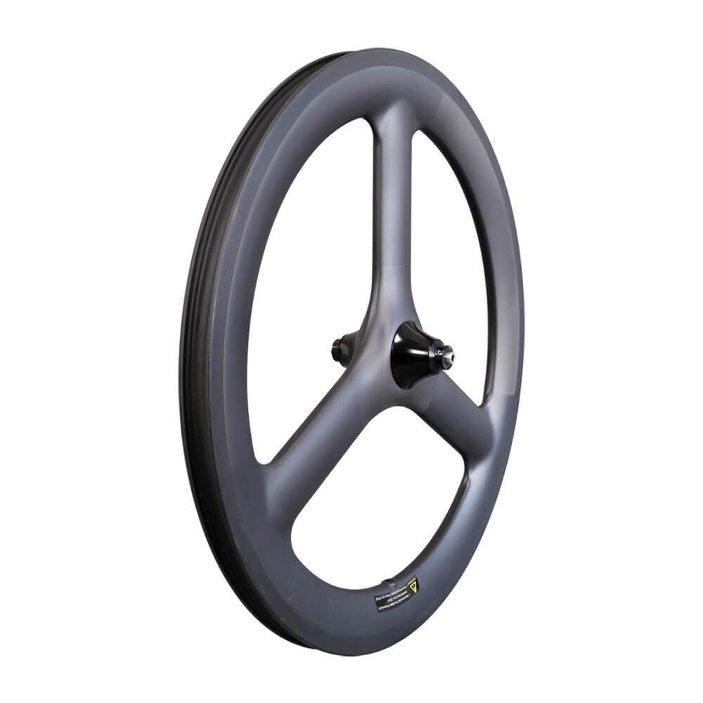 ICAN Carbon 20 inch 3 Spoke Wheelset for BMX bike /Folding bike/Road bike Clincher Tubeless Ready 